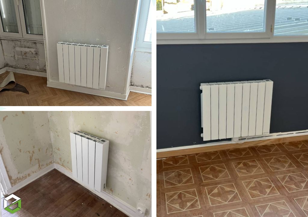 fourniture et pose de radiateurs à inertie fluide intuis