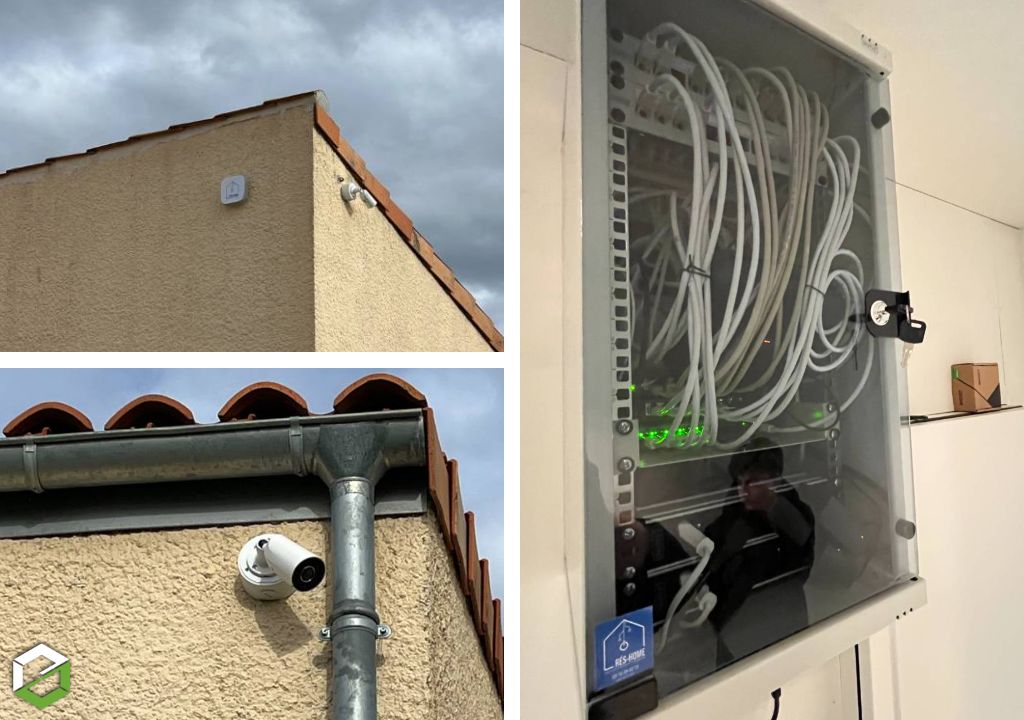 Consultez la chantier : ajout de caméras sur un système d’alarme ajax systems existant