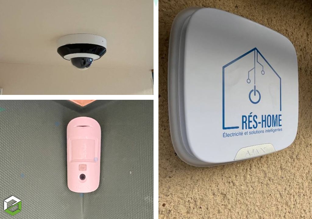 Consultez la chantier : installation alarme sans fil ajax et vidéosurveillance filaire pour commerce