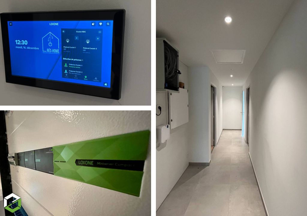 Consultez la chantier : installation électrique complète en bioélectricité avec intégration domotique loxone