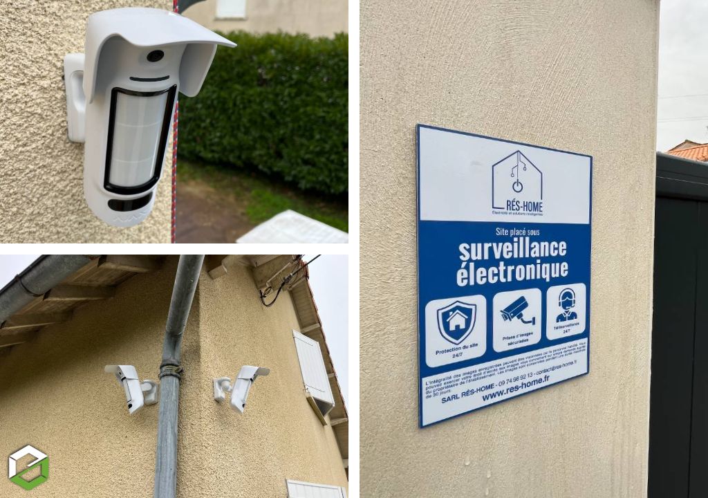 Consultez la chantier : installation d'une alarme extérieure ajax : protection périmétrique