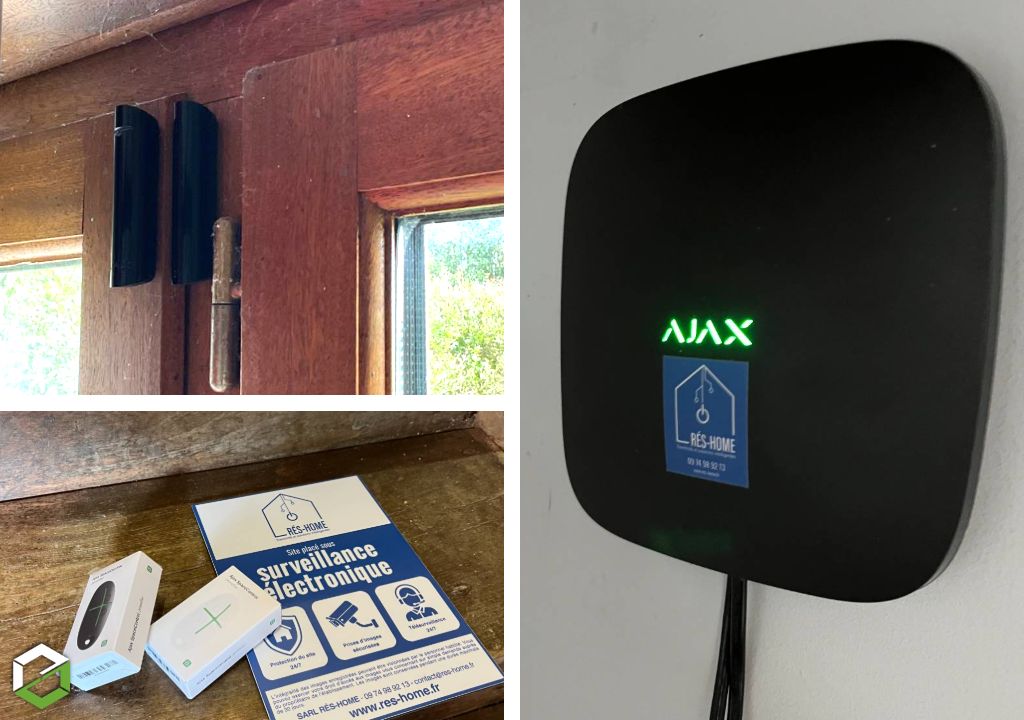 Consultez la chantier : installation d'un système d'alarme ajax systems dans une maison de campagne