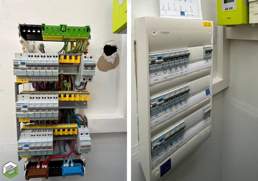 Rénovation complète d'un tableau électrique ancien — mise aux normes et rééquilibrage des circuits