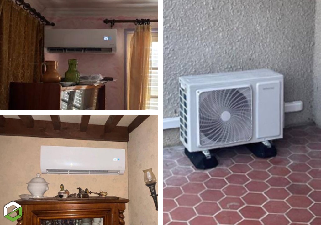 Installation d'une climatisation réversible Atlantic - Installateur Qualipac RGE