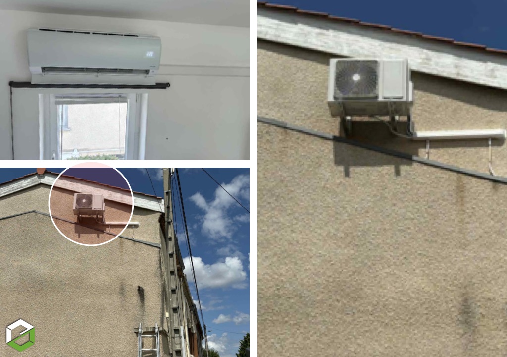 Installation d'une climatisation réversible Atlantic Kazendo