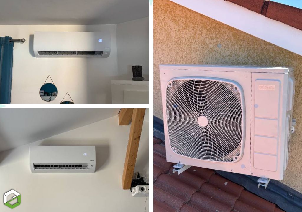 Installation d’une climatisation réversible BI-SPLIT ATLANTIC MURAO 8 kW