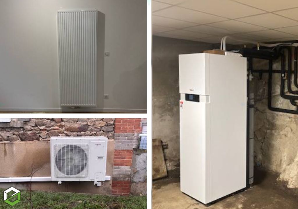 Consultez la chantier : rénovation du chauffage avec une pompe à chaleur viessmann vitocal 111-s 8 kw 