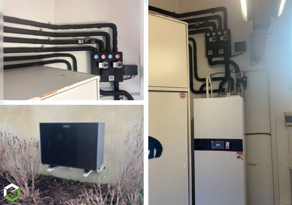 pose d’une pompe à chaleur viessmann vitocal 222-s avec kit bi-zone