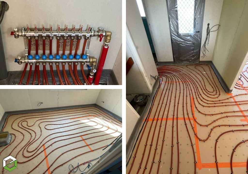Consultez la chantier : pose d’un plancher chauffant 