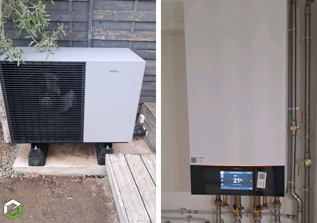 Installation d’une pompe à chaleur air eau Vitocal 150-A 8 kW