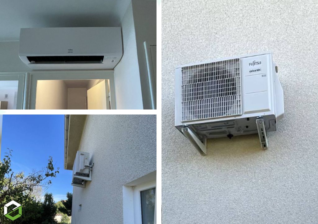 Installation d’une climatisation réversible Atlantic TAKAO 3,4 kW
