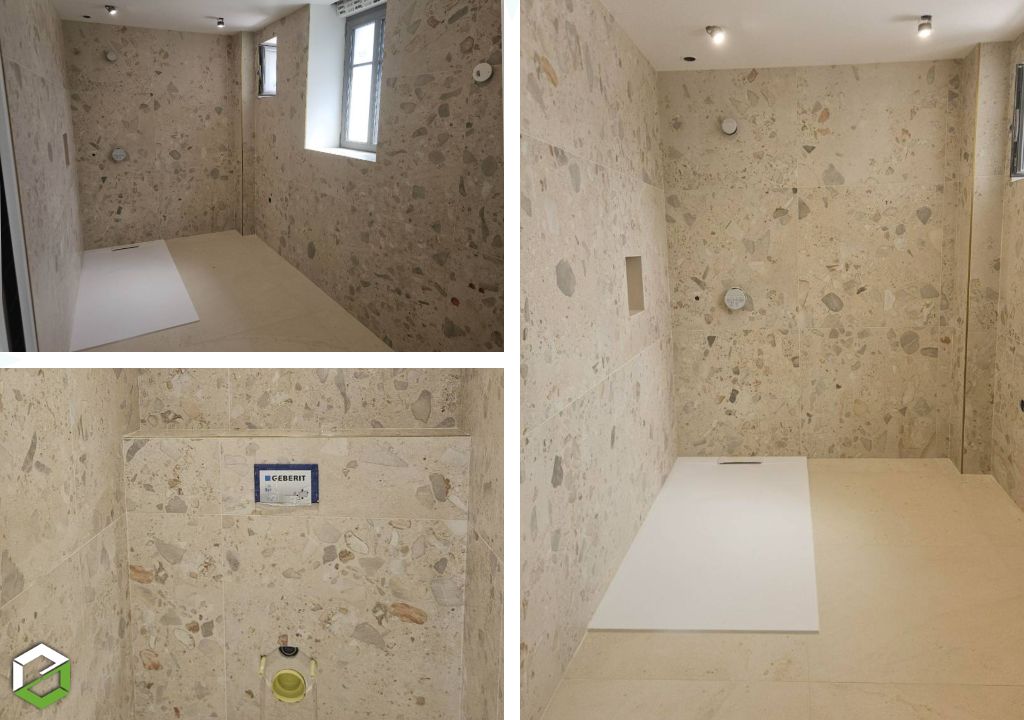 Consultez la chantier : pose de faïence et carrelage dans une maison en rénovation