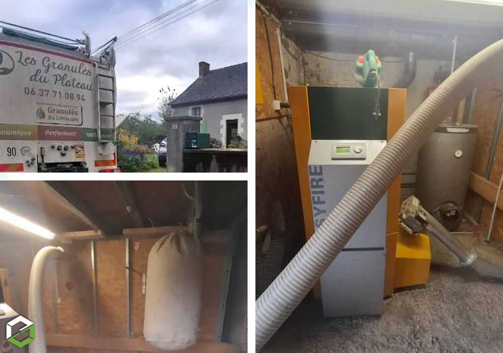 Distribution de granulés de bois en vrac-Indre (36)