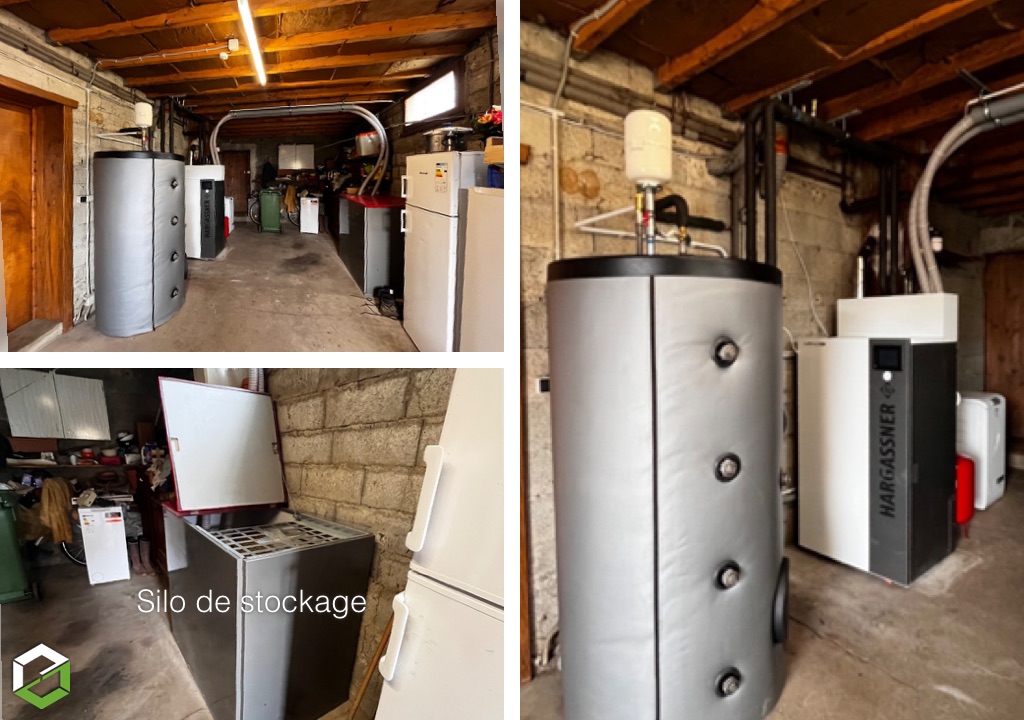 Sanitherm Isère : Installation complète d'une chaudière à granulés HARGASSNER NANO PK