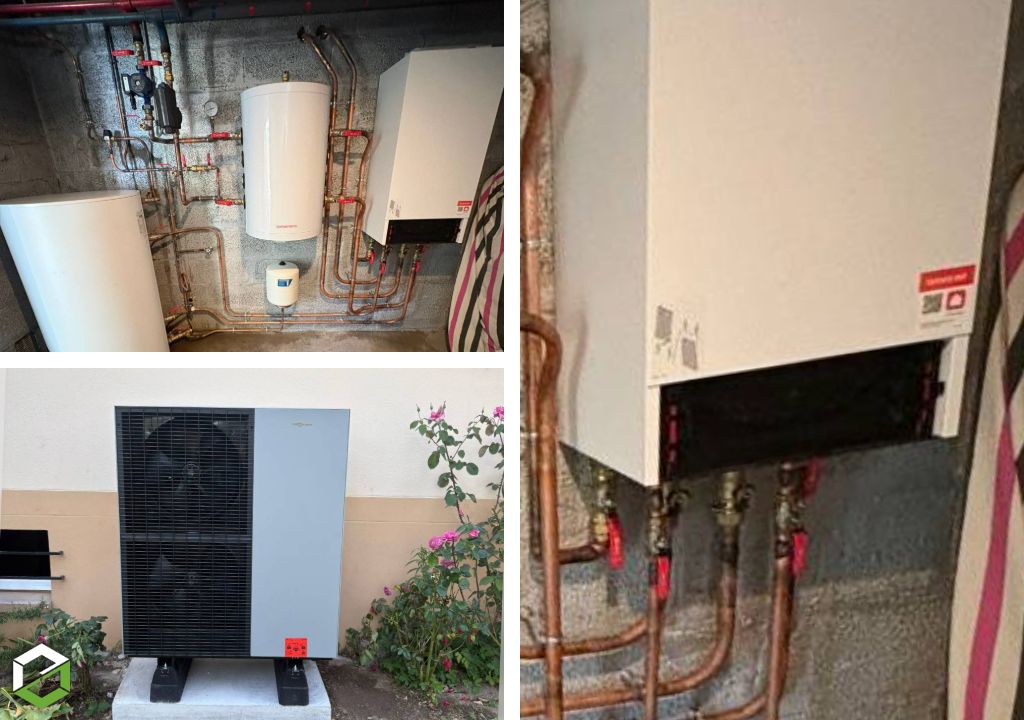 Installation pompe à chaleur Viessmann vitocal 150-A en remplacement fioul