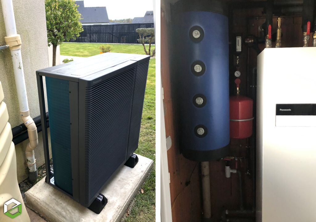 remplacement d'une chaudière gaz par une pompe à chaleur panasonic