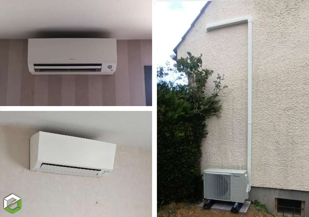 installation d'une pompe à chaleur air/air multisplit