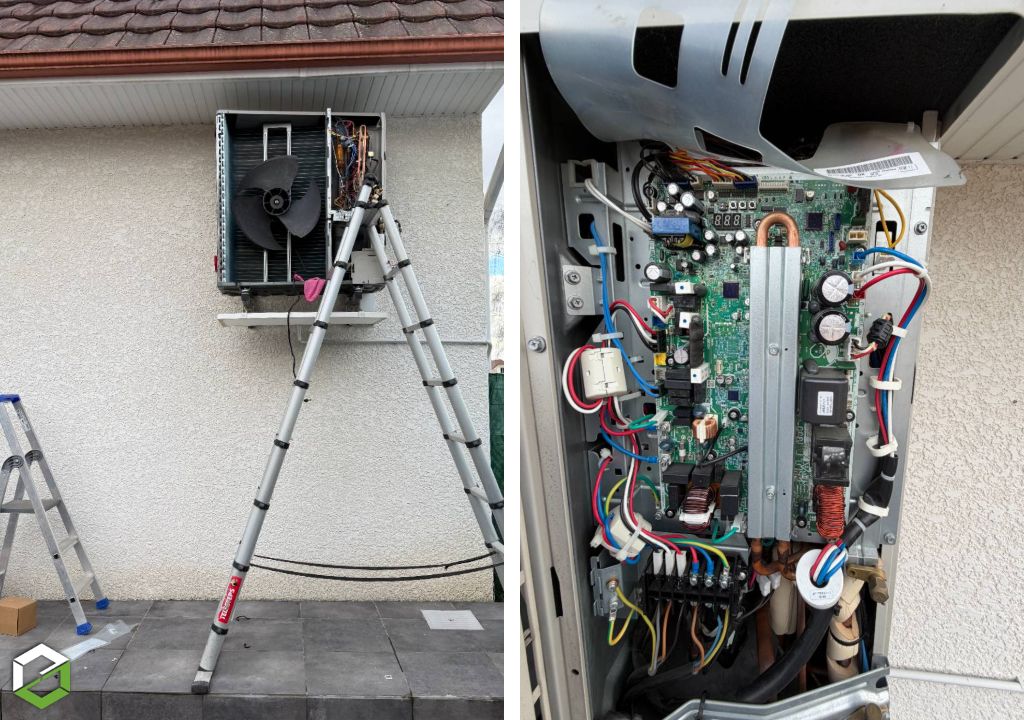 ​Remplacement carte électronique et moteur ventilateur sur un groupe extérieur Daikin à LONS à coté de Pau-Pyrénées Atlantiques (64)