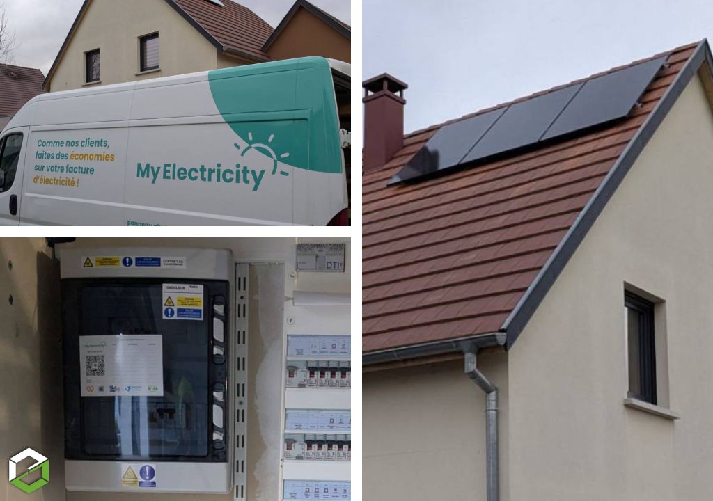 Consultez la chantier :  installation de panneaux photovoltaïques 3 kwc avec revente de surplus
