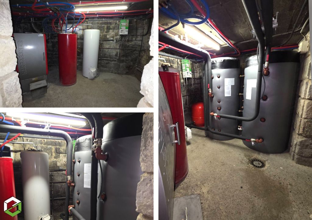 ​Installation de ballons tampon sur chaudière à granulés Hargassner-Aisne (02)