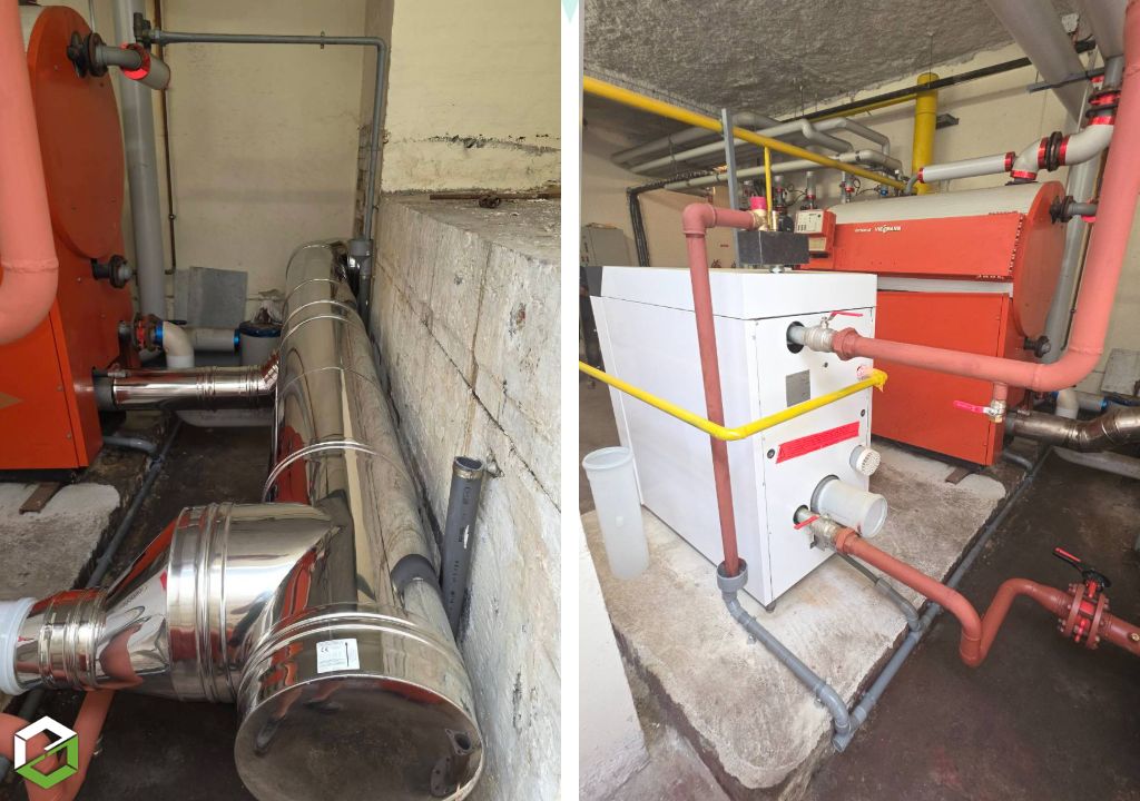 Consultez la chantier : installation d’une chaudière gaz weishaupt