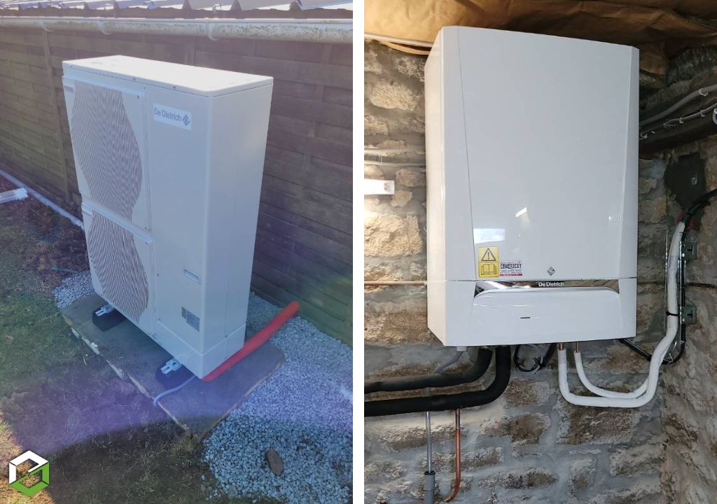 Lehericey : Installation d'une pompe à chaleur AIR/EAU DE DIETRICH