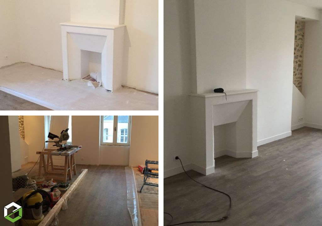 Berthe Sébastien : Pose de parquets dans un appartement