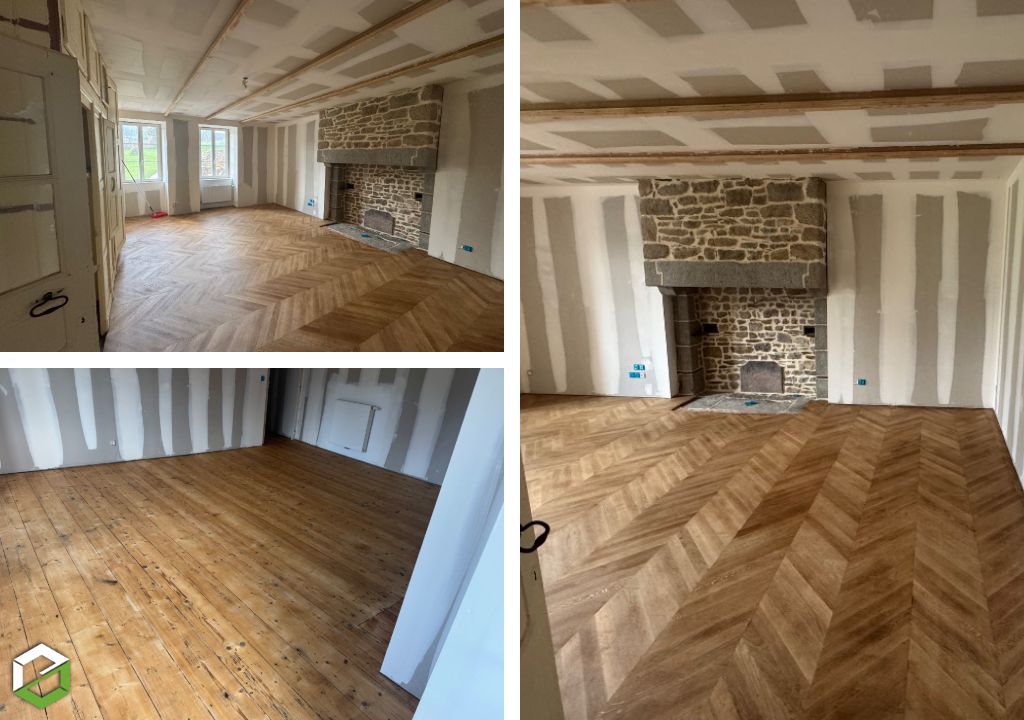 Berthe Sébastien : Rénovation parquet massif - ponçage et vitrification