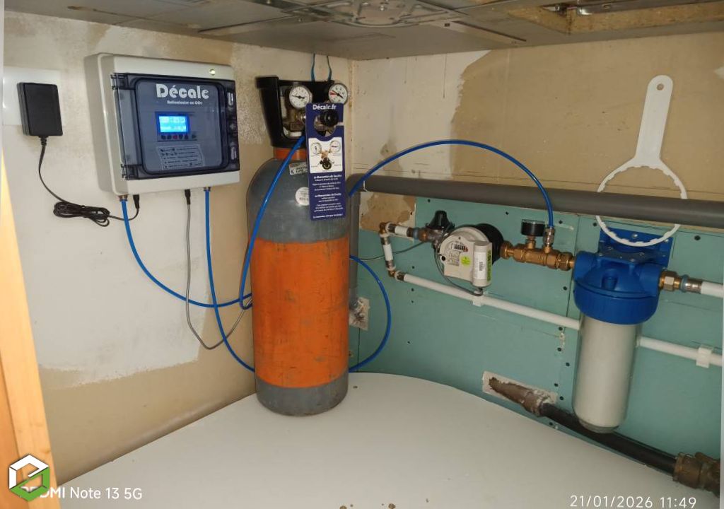 Lor-éco Energies : Installation d'un adoucisseur au CO2 DECALC 