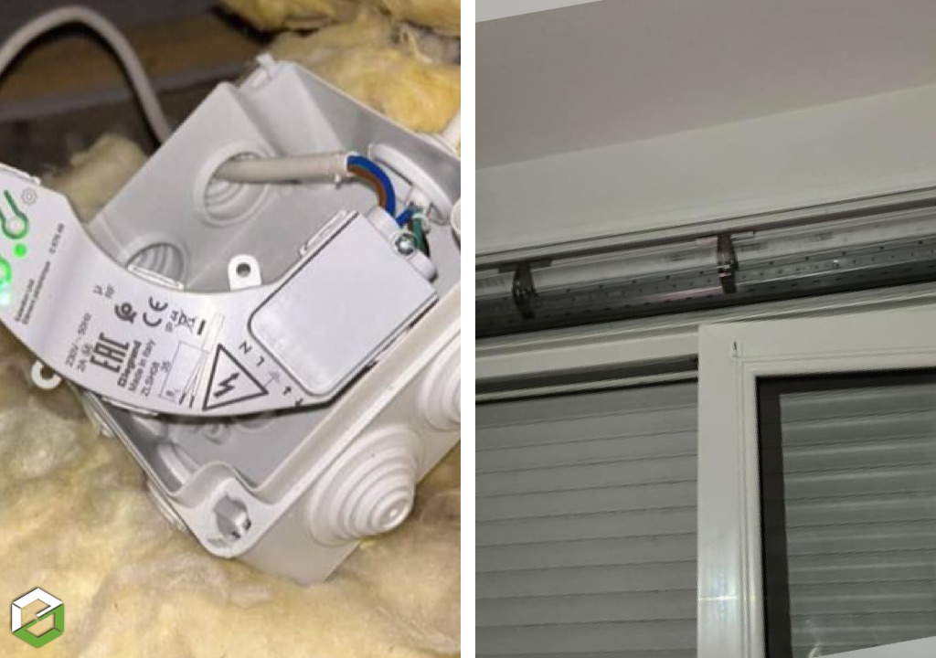 installation de volets roulants avec micromodule domotique netatmo