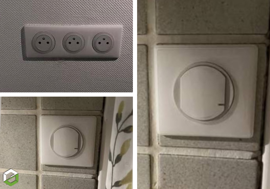 Consultez la chantier : installation prises et interrupteur connecté