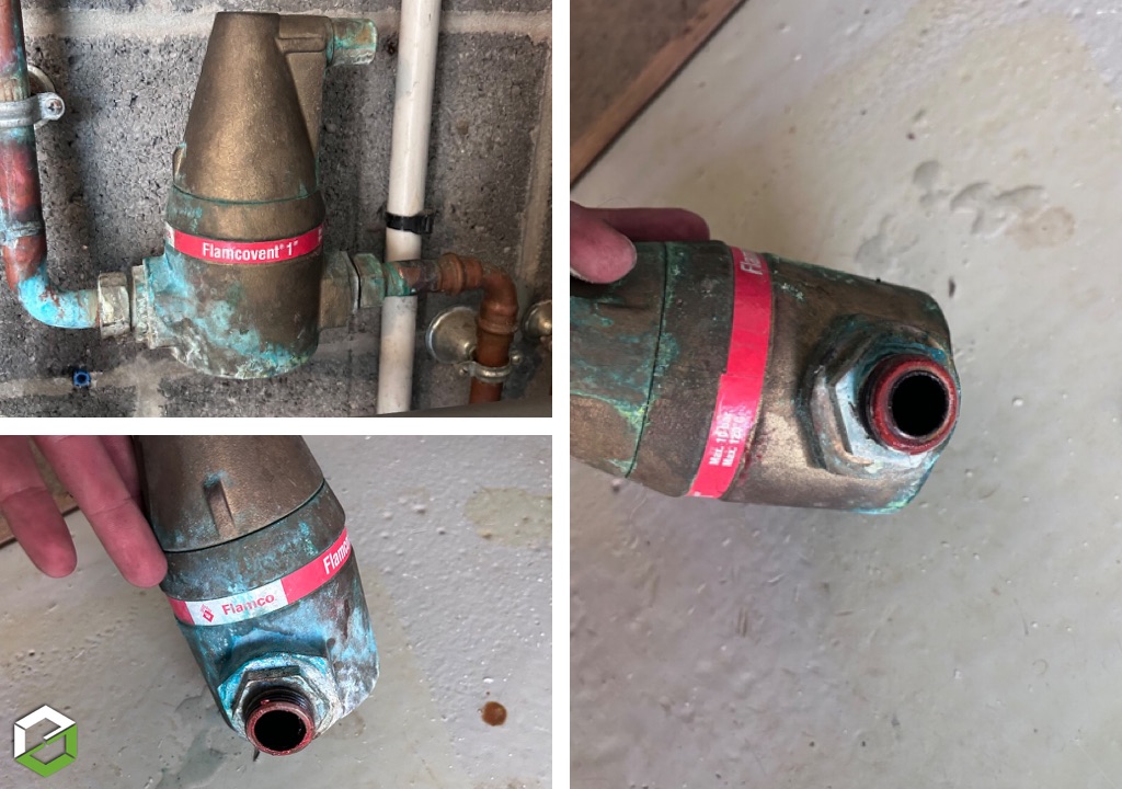 Dépannage sur réseau de chauffage avec fuite et perte de pression