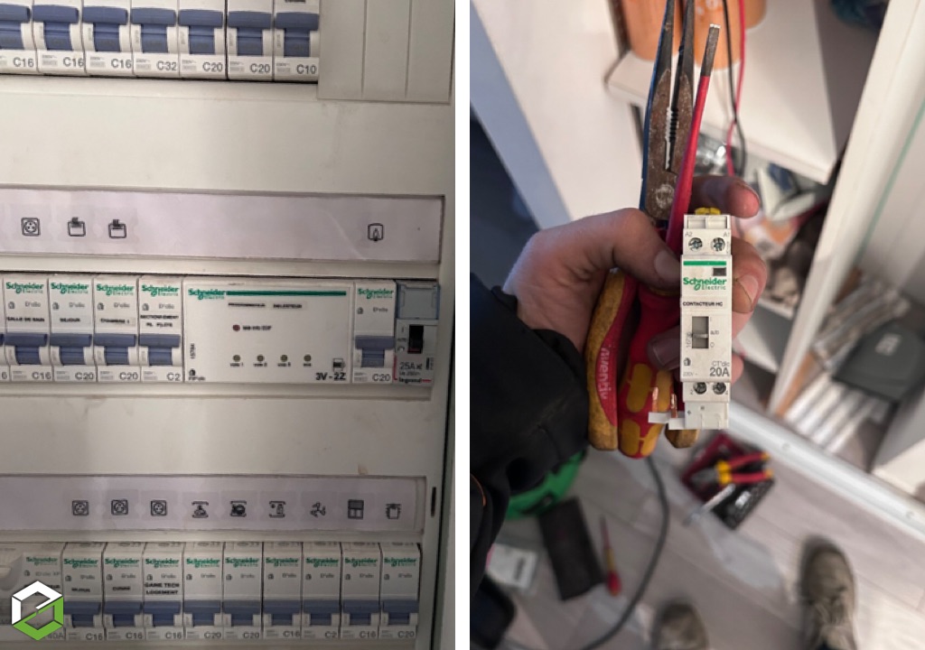Consultez la chantier : 🔌 dépannage électrique : remplacement contacteur heures pleines / heures creuses défectueux