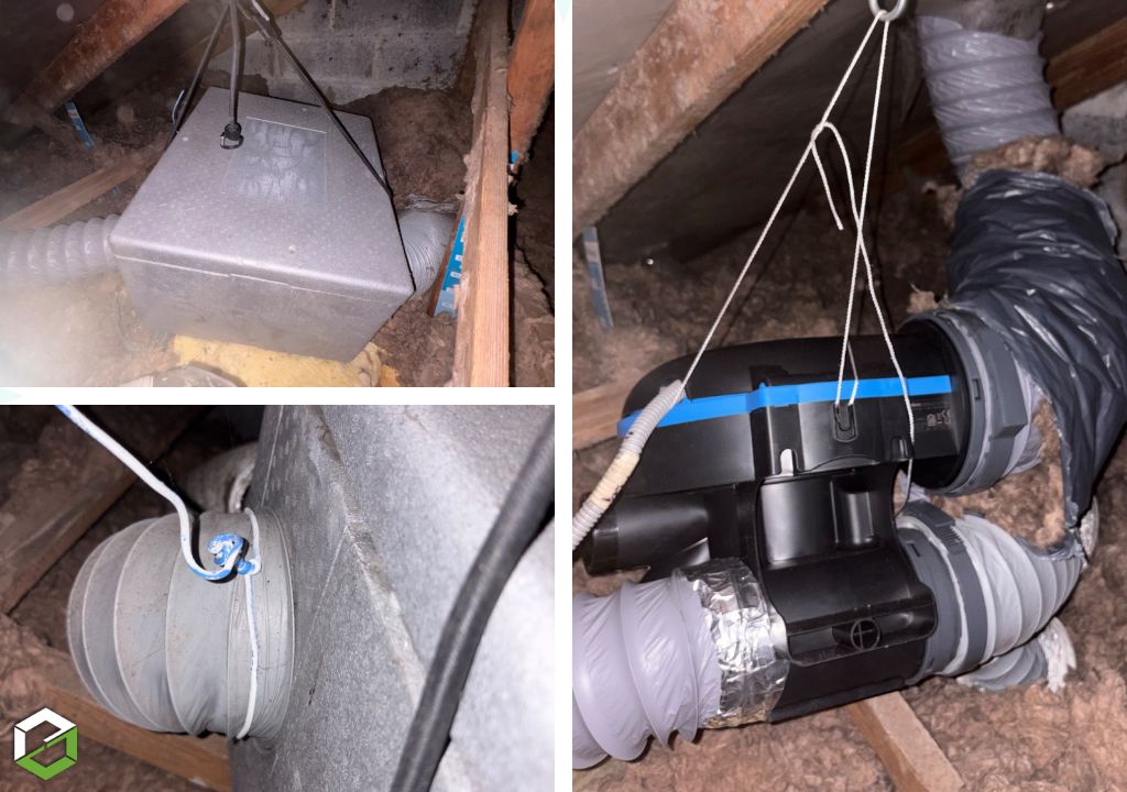 Consultez la chantier : installation vmc simple flux aldes : l’expertise domobp