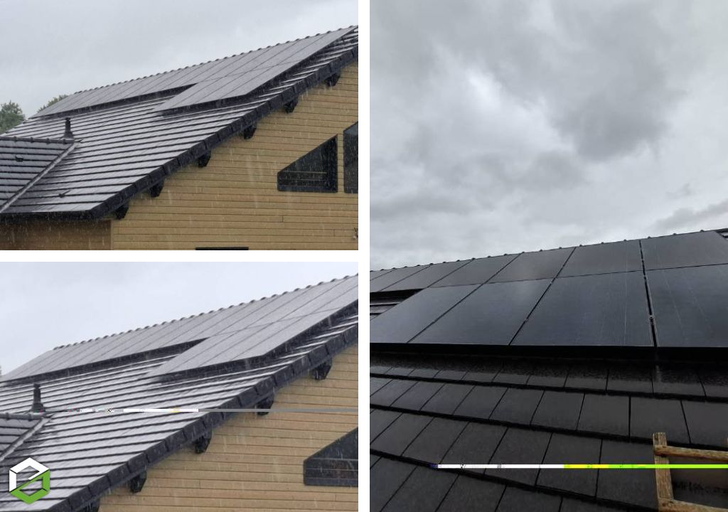 Système photovoltaïque de 6 kWc sur une maison à l'architecture moderne