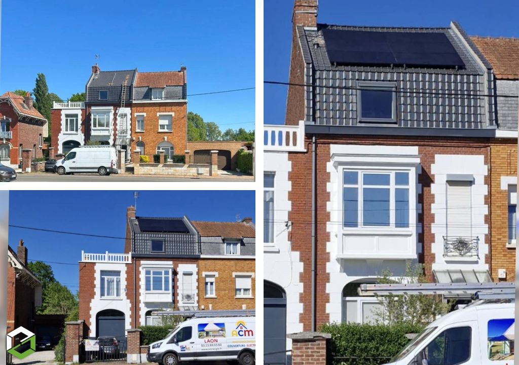 Pose de panneaux photovoltaïque d’une puissance de 3 kWc