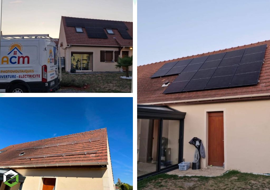 Installation panneaux photovoltaïques de 10 kWc accompagnée d’une batterie de stockage