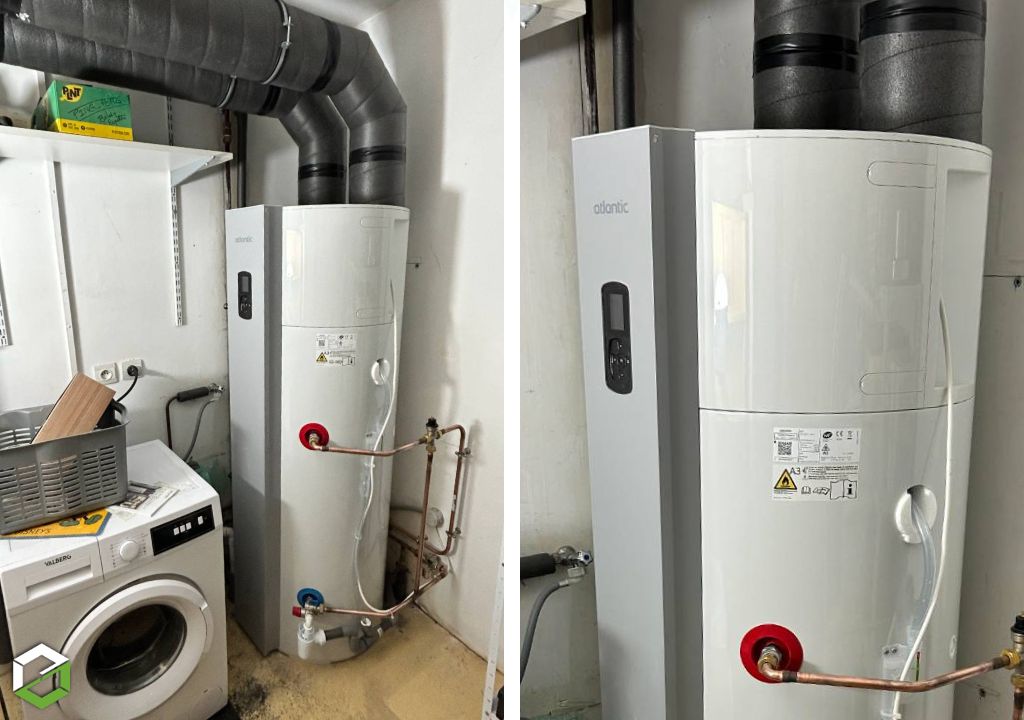 Solutions Chauffage : Installation d'un chauffe-eau thermodynamique Atlantic