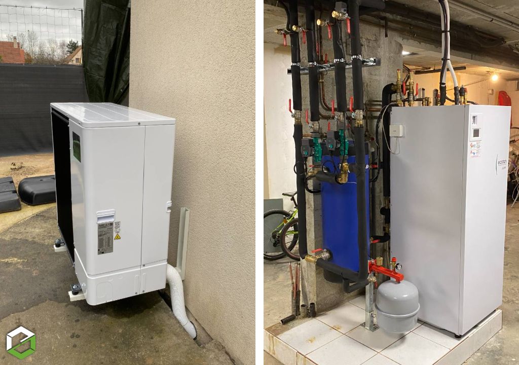 Remplacement d'une chaudière gaz par une PAC Mitsubishi