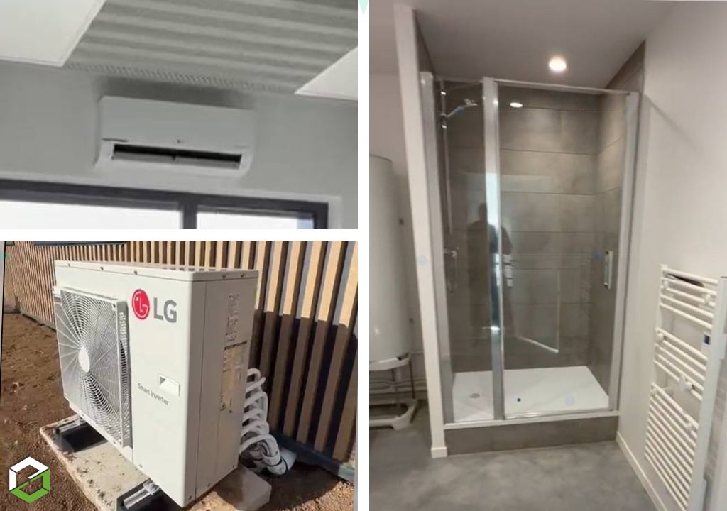 LOT CVC Tertiaire avec plomberie, climatisation et ventilation