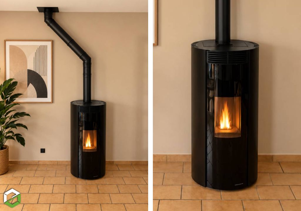 🔥 Installation d’un poêle à granulés de bois Palazzetti
