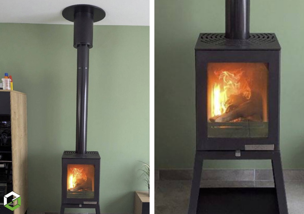 Installation d'un poêle Fondis et Création conduit de fumées-Drôme (26)