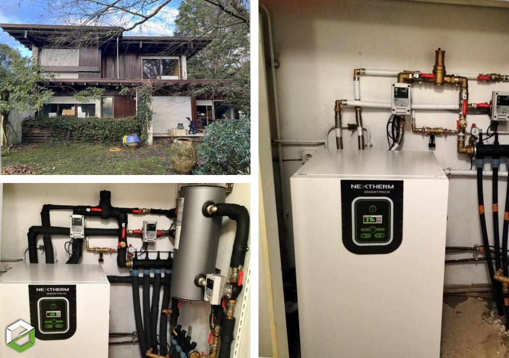 remplacement d'une pompe à chaleur géothermie eau/eau helpac eve par une pompe à chaleur nextherm