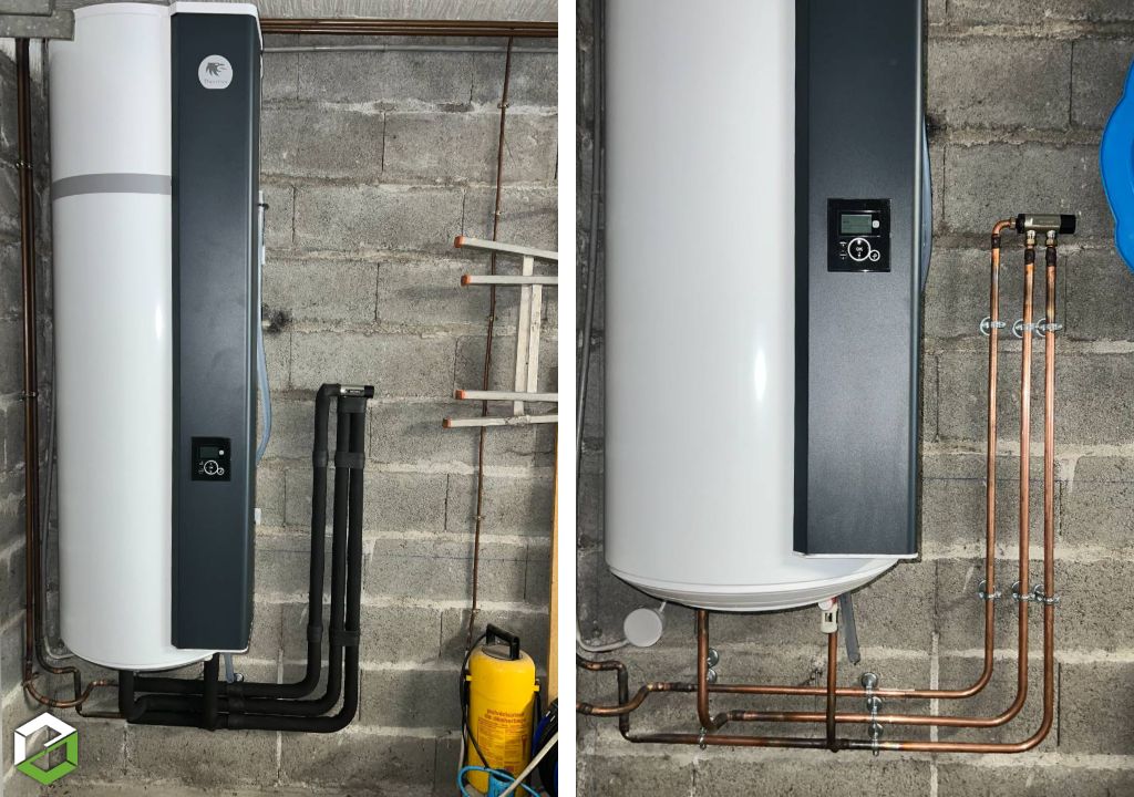 Installation Ballon thermodynamique monobloc THERMOR en remplacement d'un ballon électrique de 200 Litres - RGE QualiPAC-Maine et Loire (49)
