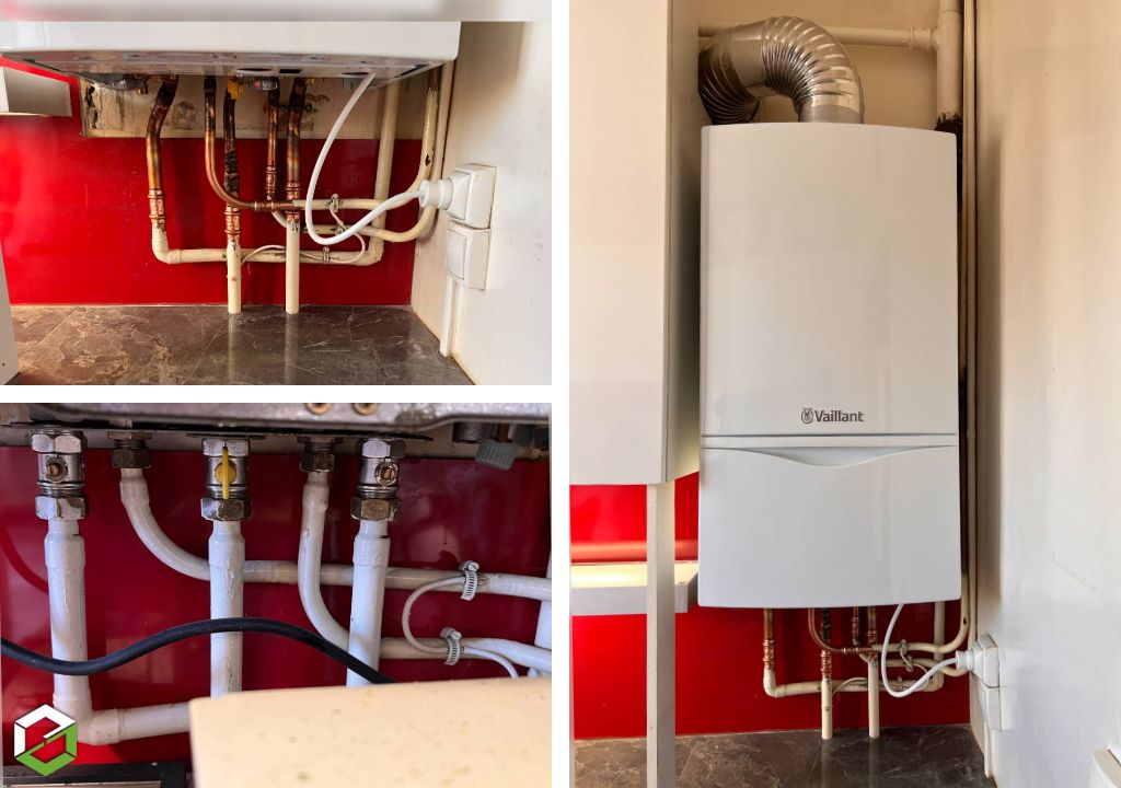 Bruand Energies : Installation d'une Chaudière gaz VAILLANT Bas Nox en remplacement d'une vieille chaudière Gaz