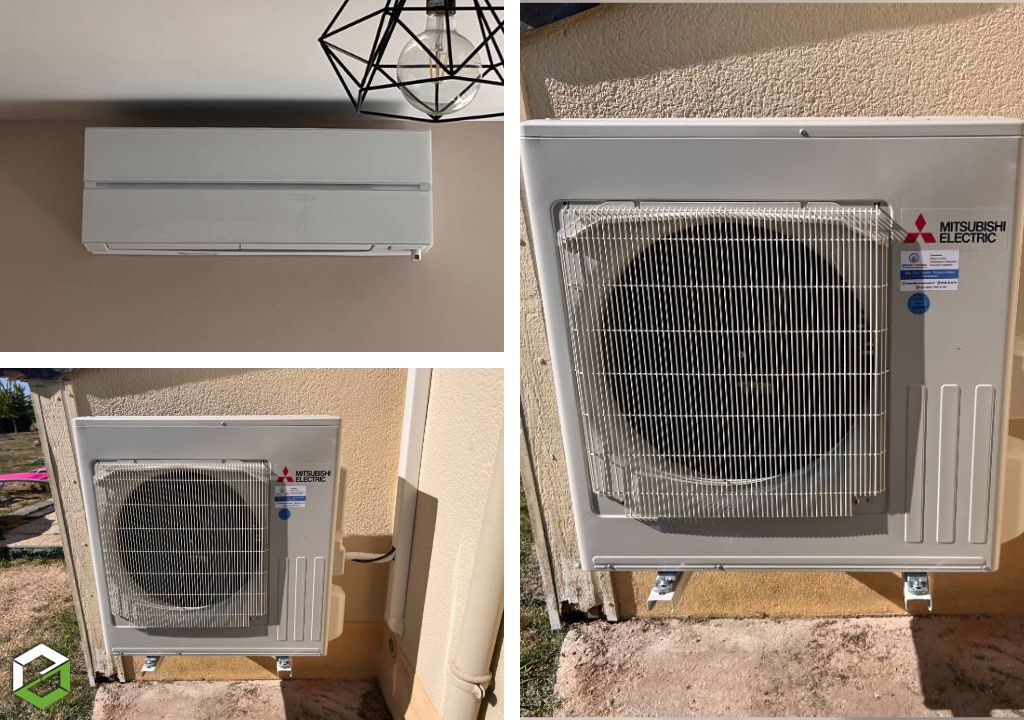 Remplacement des radiateurs électrique par une Clim réversible (PAC Air-air) MITSUBISHI - entreprise certifiée RGE QualiPAC-Maine et Loire (49)