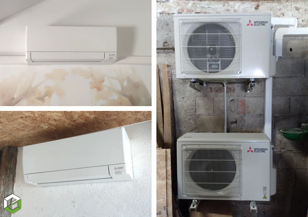  Installation d’une Pompe à Chaleur air/air Mitsubishi