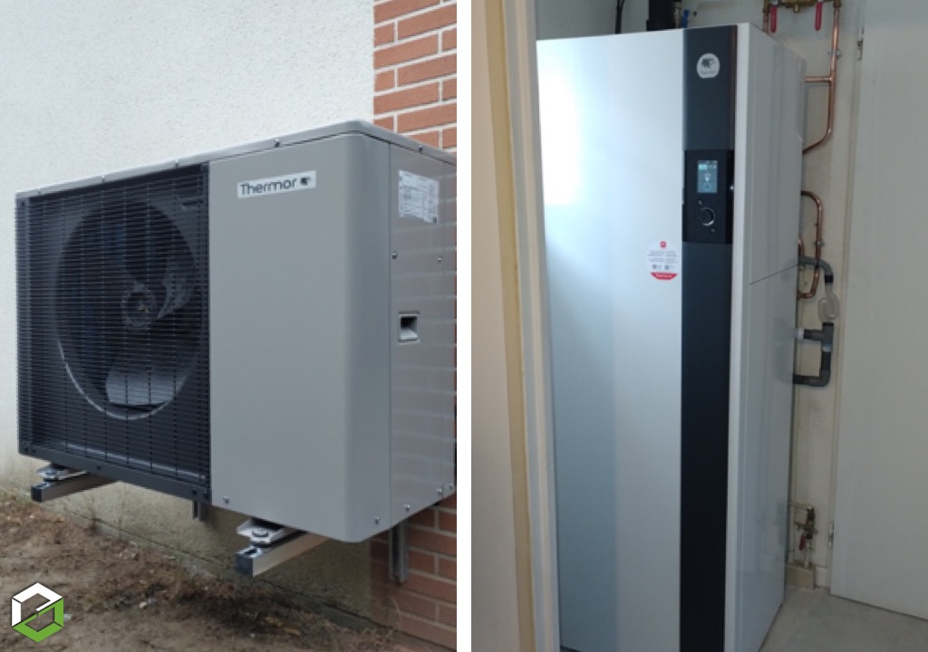 installation d’une pac thermor aurea pour chauffage et eau chaude sanitaire