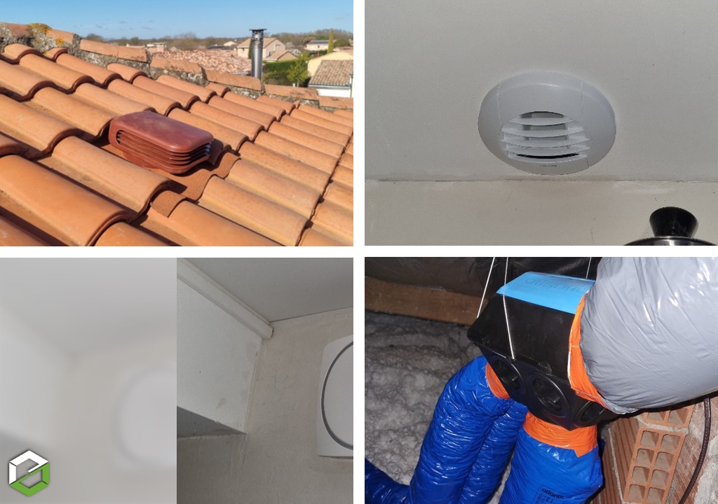 Installation d'une ventilation mécanique contrôlée VMC 