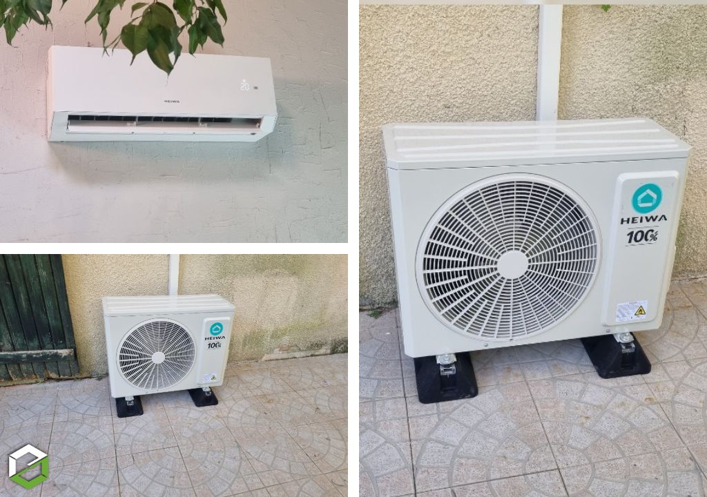 Installation d’une pompe à chaleur air/air HEIWA monosplit HYOKO 3  